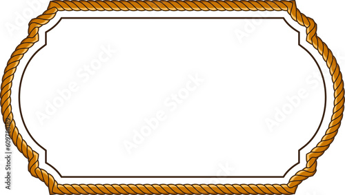 frame with rope pattern border