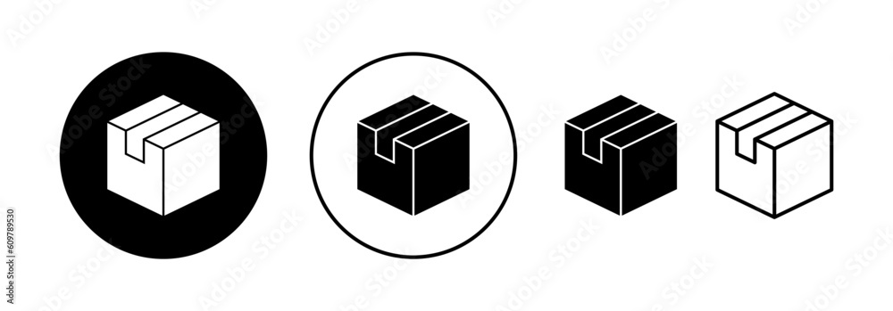 Box icon vector for web and mobile app. box sign and symbol, parcel, package Box icon vector for web and mobile app. box sign and symbol, parcel, package