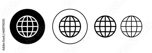 Web icon vector for web and mobile app. go to web sign and symbol. web click icon. Global search icon