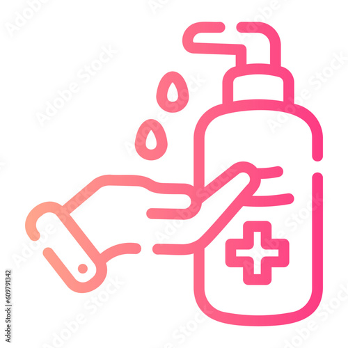sterilization Line Gradient Icon