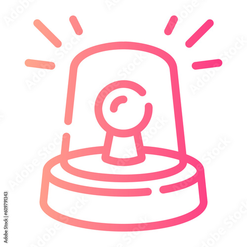 siren Line Gradient Icon