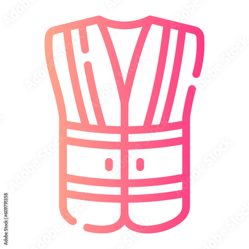 vest Line Gradient Icon