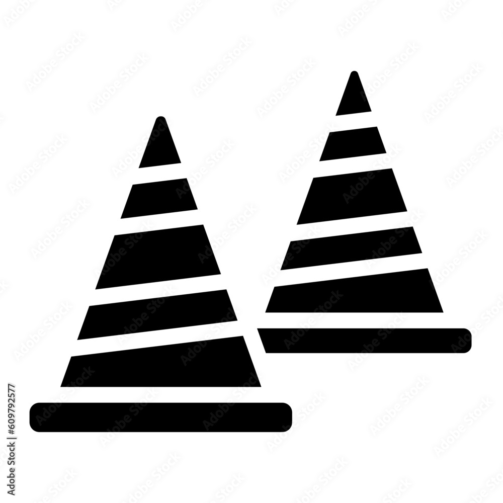 traffic cone icon traffic cone icon
