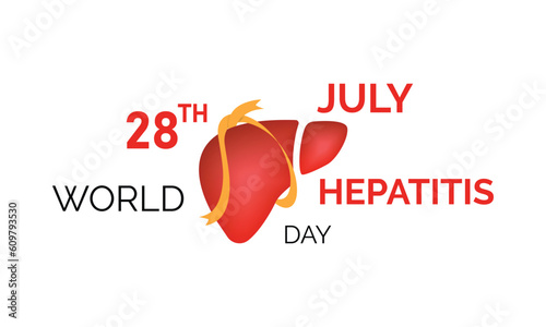 Vector illustration,banner or poster of world hepatitis day. background template use for card vector design .