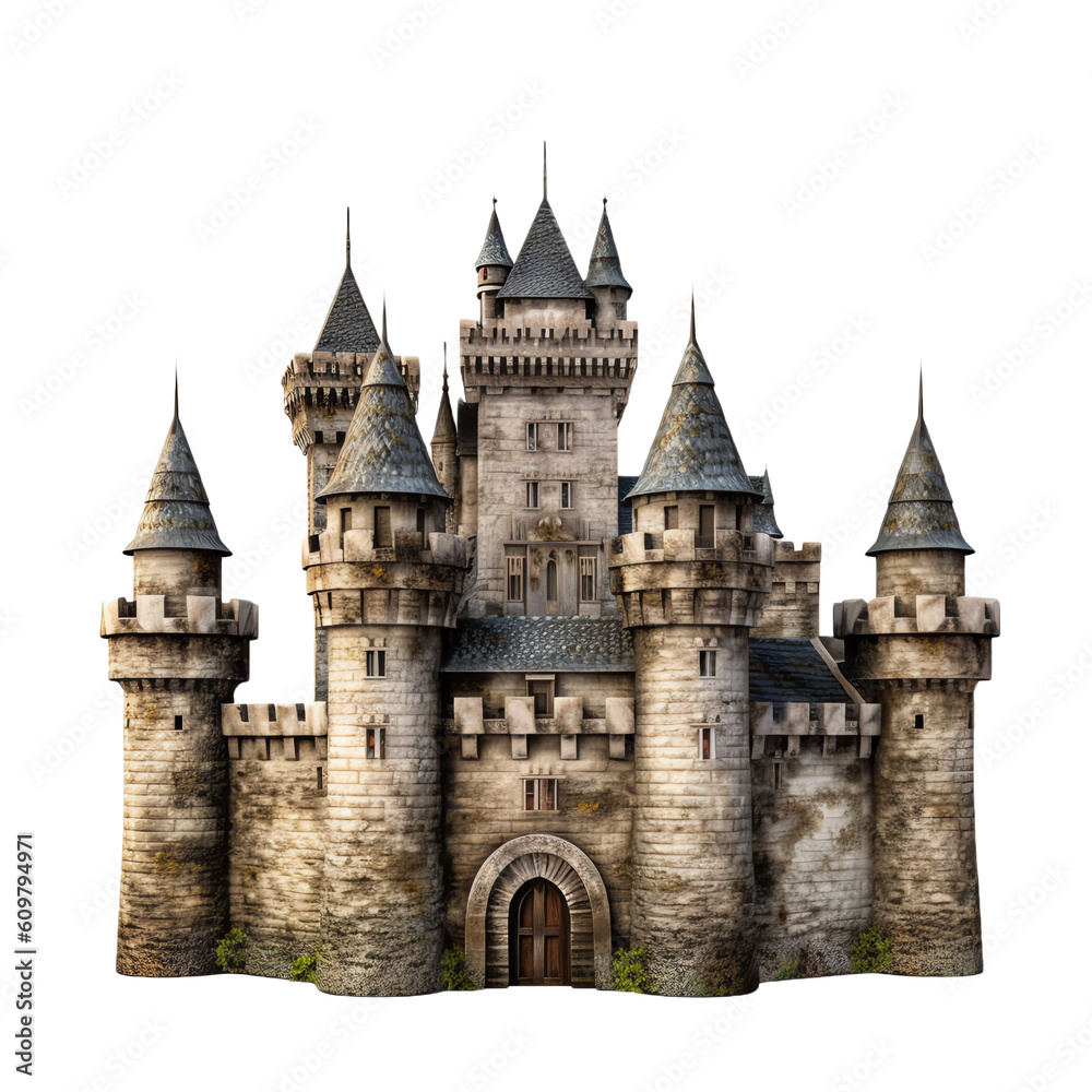 A realistic model of a castle
