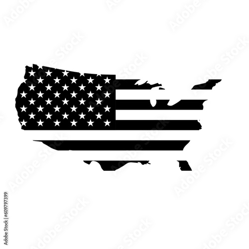american flag on a white background