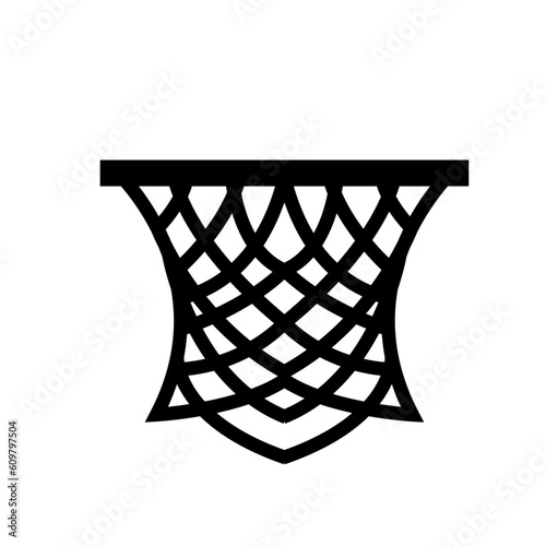 basket of basketball vector