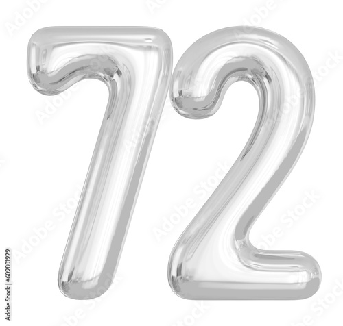 72 Number Silver