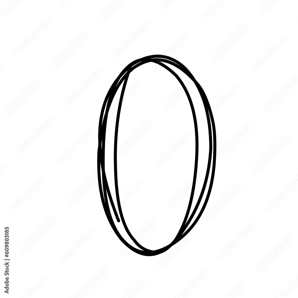 Hand drawn circle line sketch. Vector circular doodle round circle for note message sign design element Hand drawn circle line sketch. Vector circular doodle round circle for note message sign design element