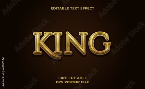 3d king text effect
