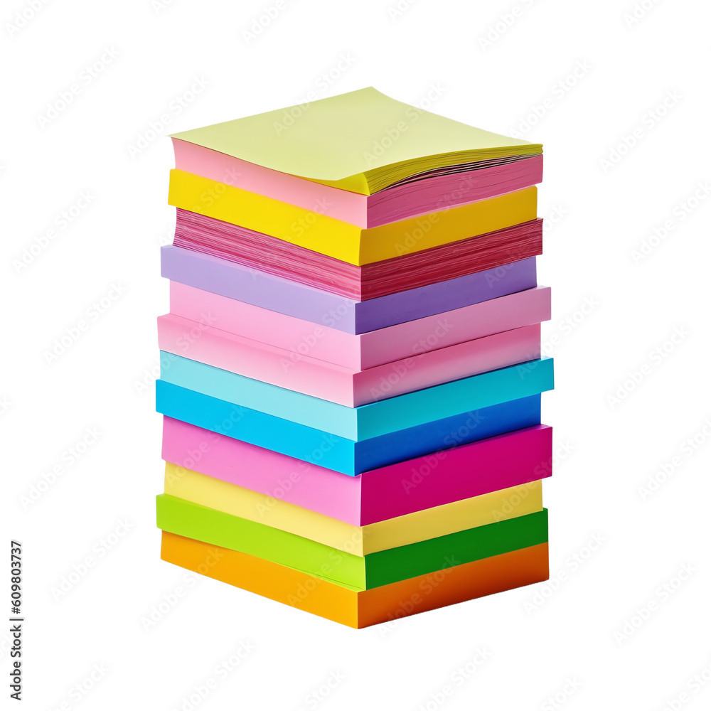 Stack of colorful sticky notes
Stack of colorful sticky notes