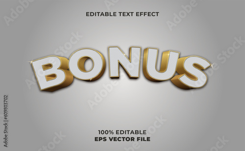 3d bonus text effect
