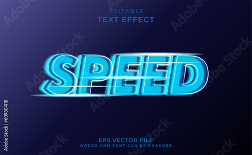 3d speed text effect
