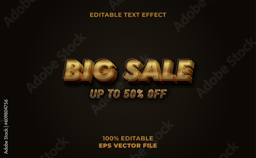 3d big sale text effect
