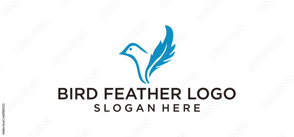 bird feather logo