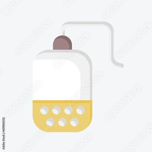 Icon Tea Infuser. related to Tea symbol. flat style. simple design editable. simple illustration. green tea