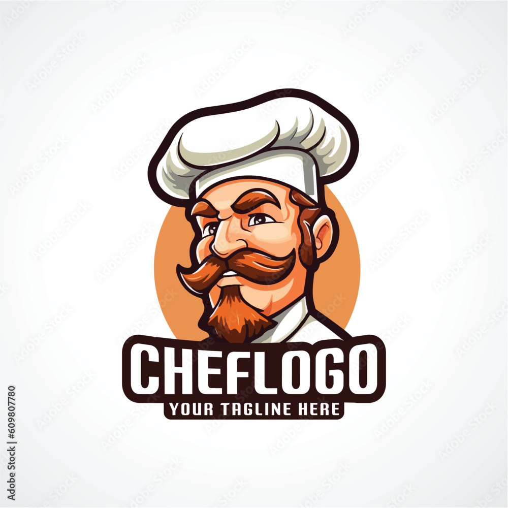 Chef Mascot Logo Design Cook Mascot Logo Design Cook Logo Design Chef Logo Design 