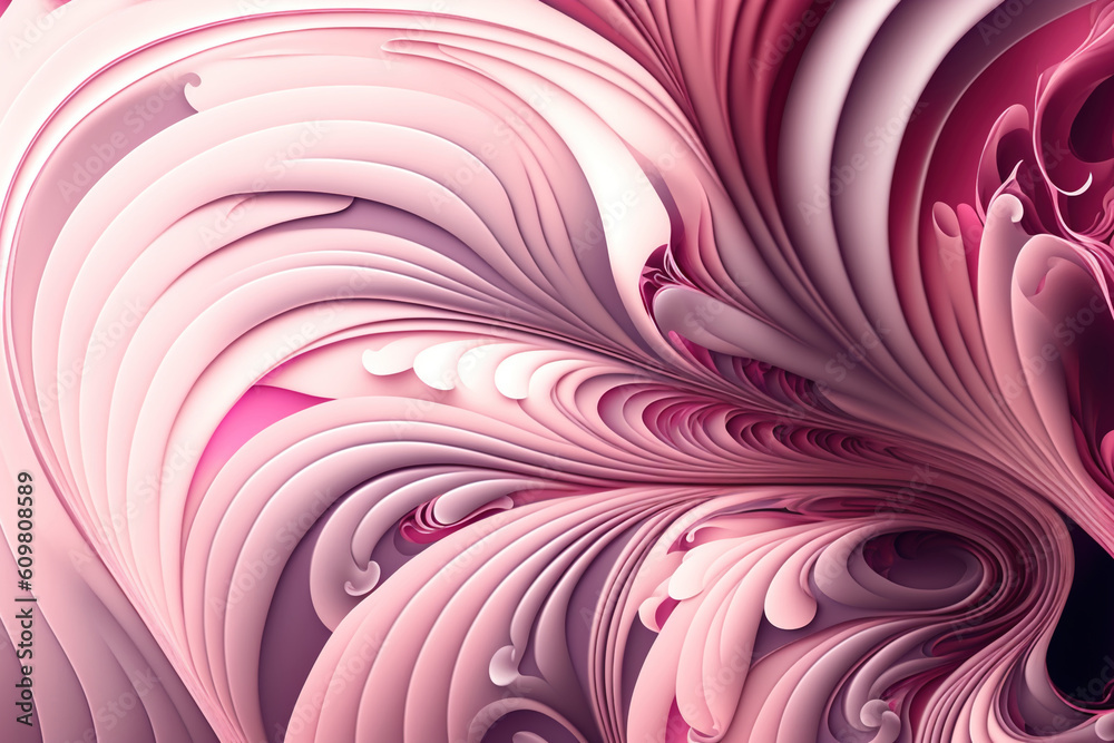 Twisted painting ornamental pattern floral art