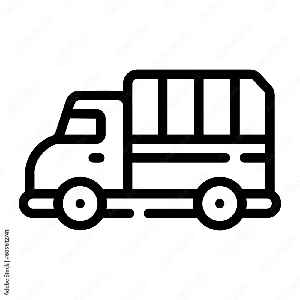 military truck Line Icon