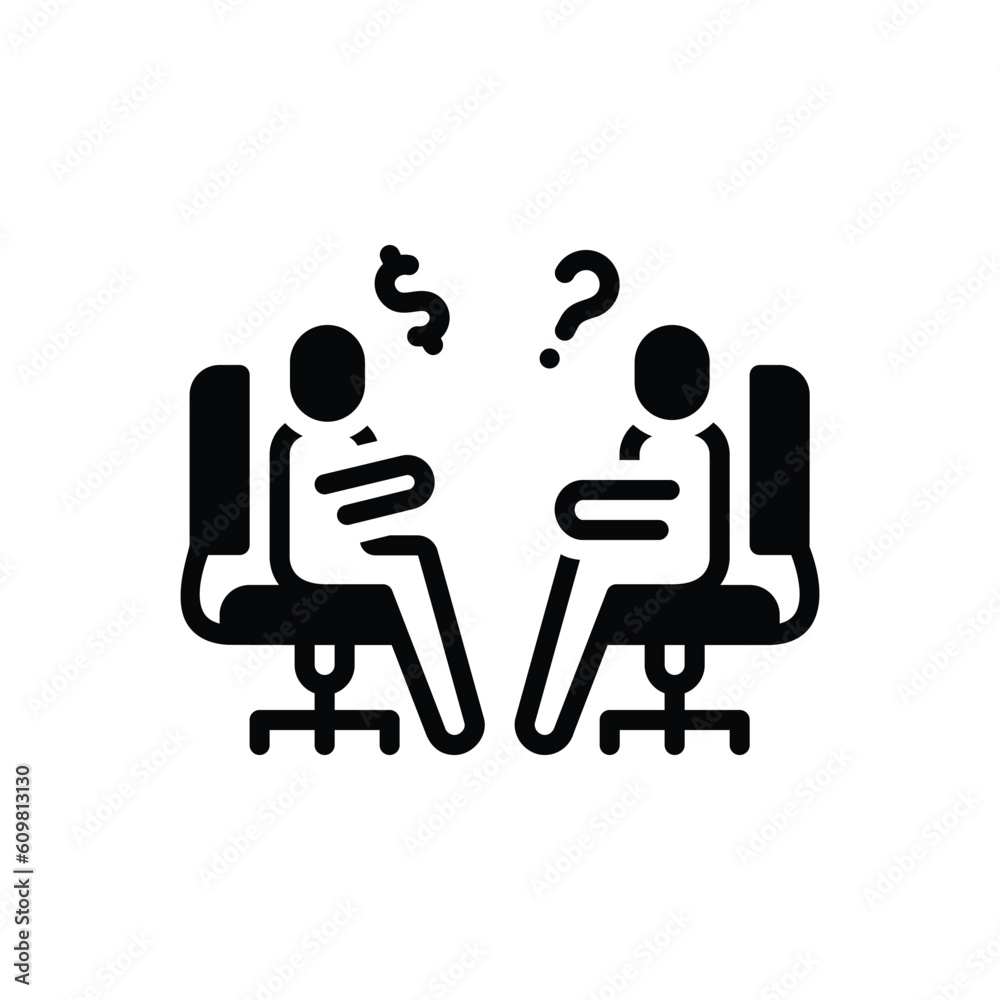 Black solid icon for adviser Black solid icon for adviser