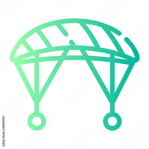 parachute Line Gradient Icon