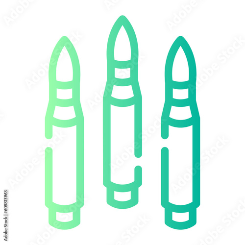 ammunition Line Gradient Icon