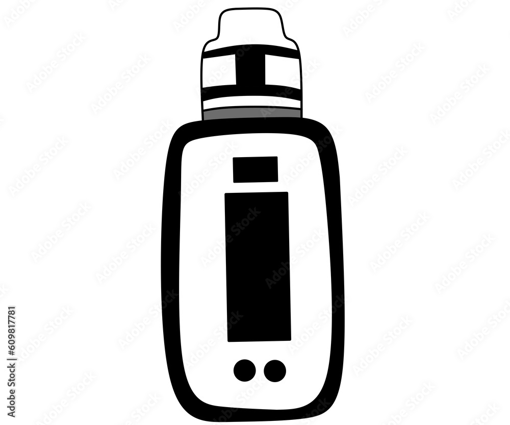 vape or vaporista icon with cool style suitable for addition to your design vape or vaporista icon with cool style suitable for addition to your design