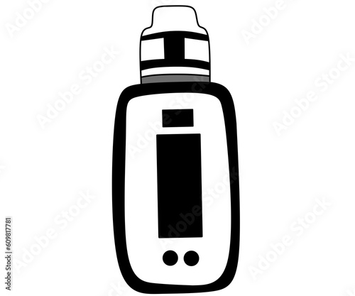 vape or vaporista icon with cool style suitable for addition to your design