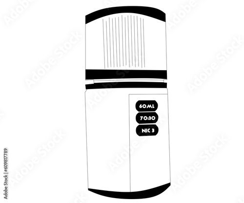 vape or vaporista icon with cool style suitable for addition to your design