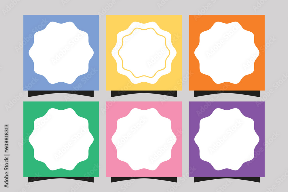 Set of geometric shapes frame templates design. frame photos, polygon frame Set of geometric shapes frame templates design. frame photos, polygon frame