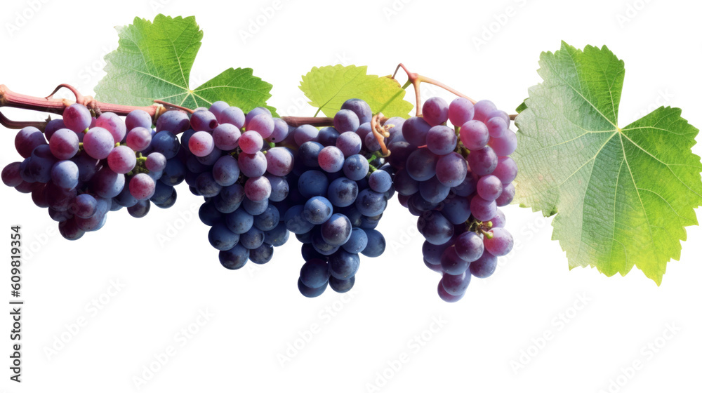lush vineyard with ripe grapes isolated on a transparent background for design layouts lush vineyard with ripe grapes isolated on a transparent background for design layouts