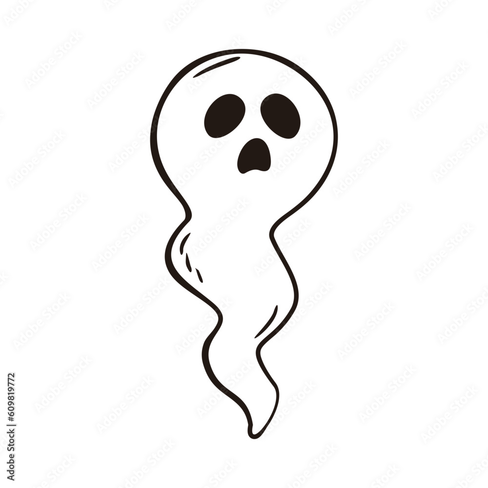 Ghost Doodle Illustration
