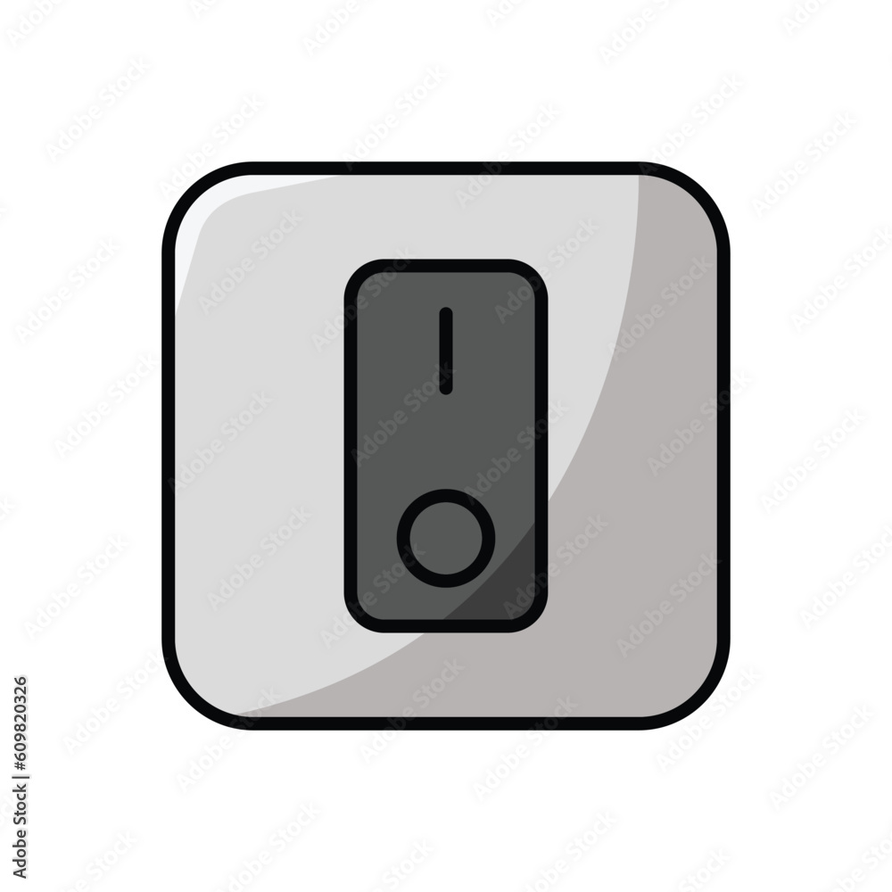switch button icon vector design template in white background switch button icon vector design template in white background