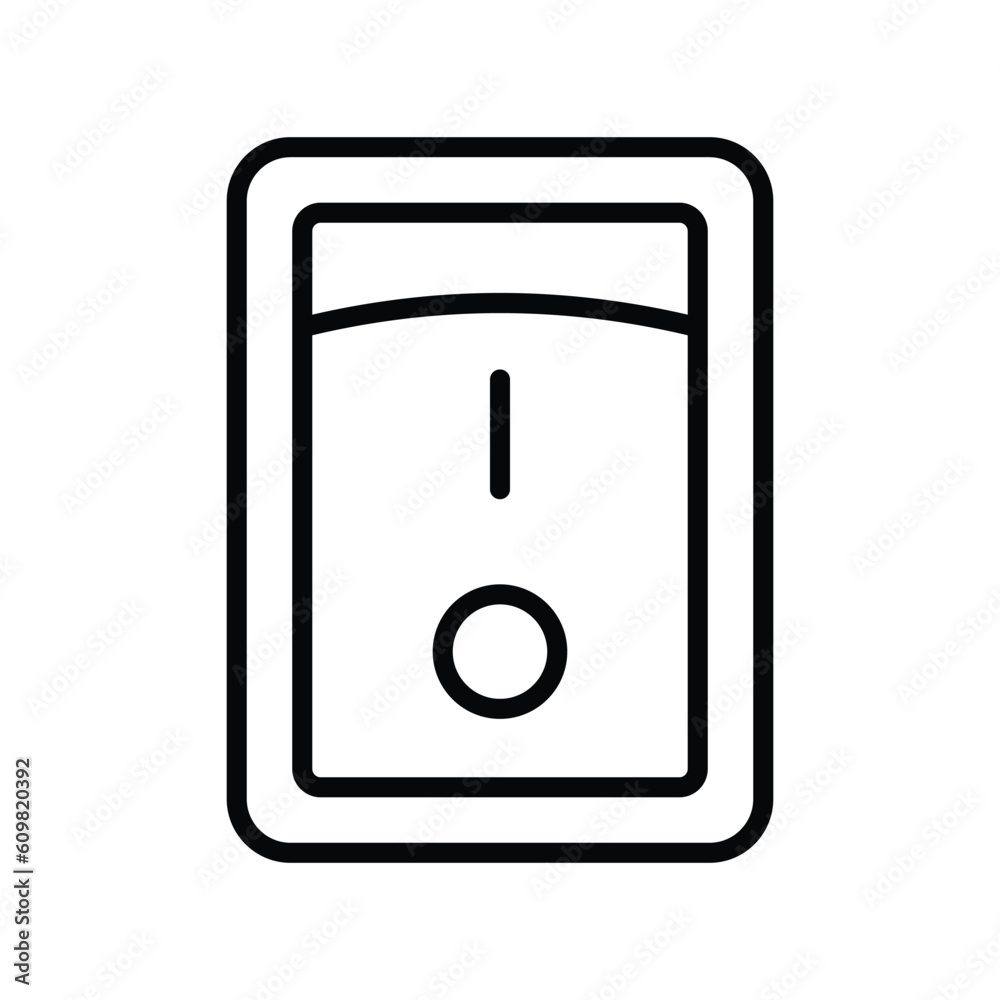 switch button icon vector design template in white background switch button icon vector design template in white background