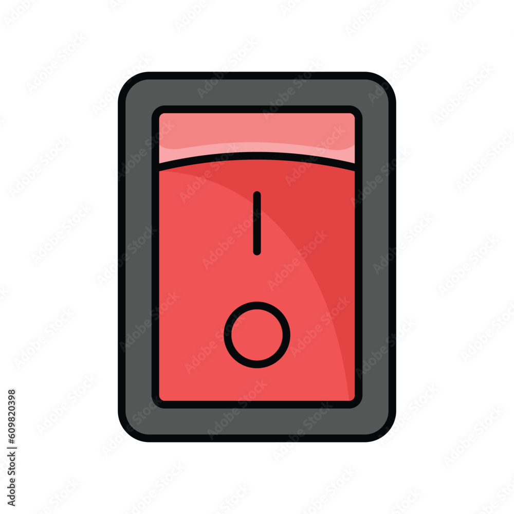 switch button icon vector design template in white background switch button icon vector design template in white background