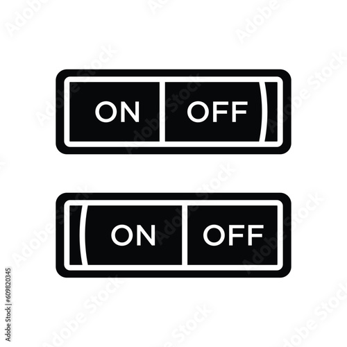 switch button icon vector design template in white background