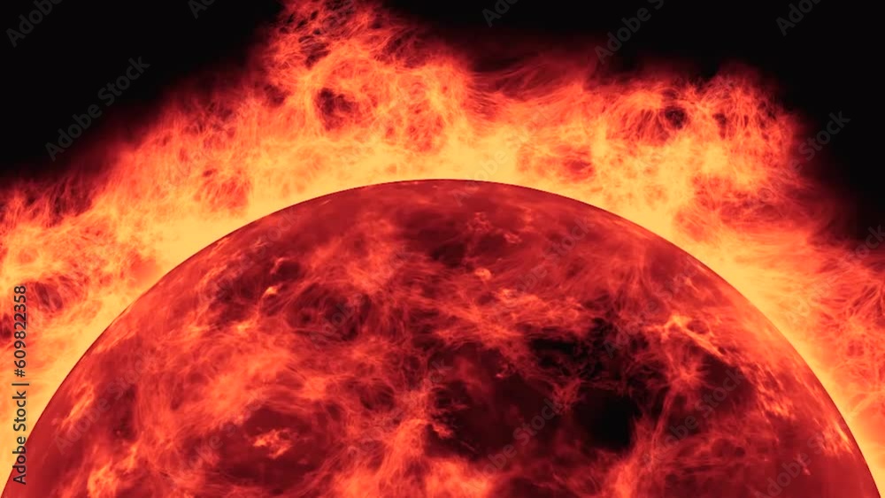 The order of the in the solar system, starting nearest the sun explosion Stock ビデオ