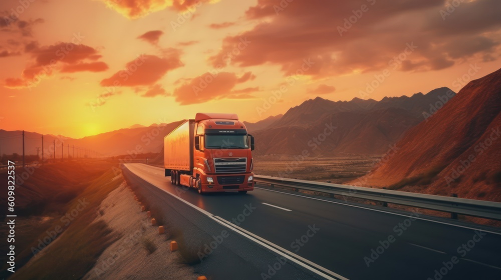truck on the highway truck on the highway