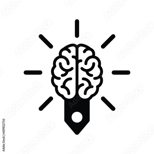 Brain, creative, logic icon.