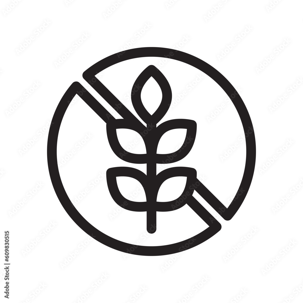 gluten free line icon illustration vector graphic gluten free line icon illustration vector graphic