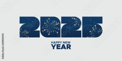 2025 new year celebration design concept. 2025 number background for new year celebration template