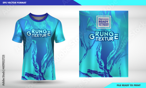Valokuva jersey design grunge texture style abstract sporty stripe vector illustration ba