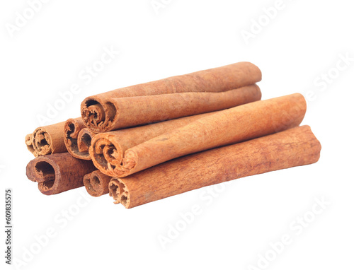 Cinnamon sticks isolated 