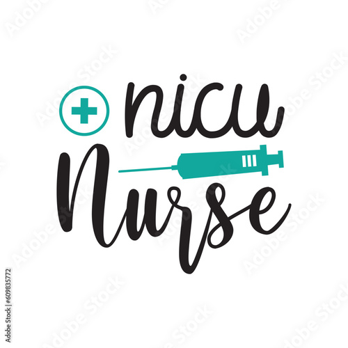 Nice Nurse Vector Design on White Background