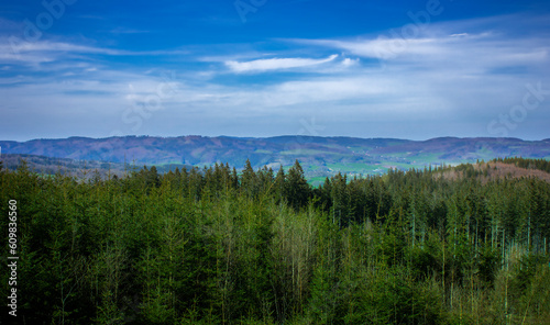 Beautiful mountain landscape. A summer day in the mountains of Poland.