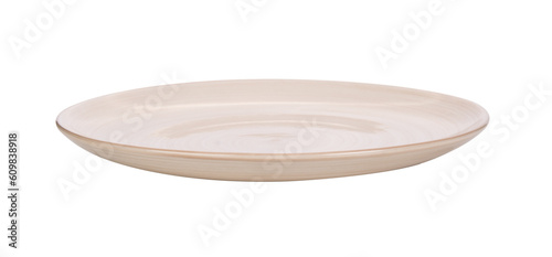 Empty plate on transparent png