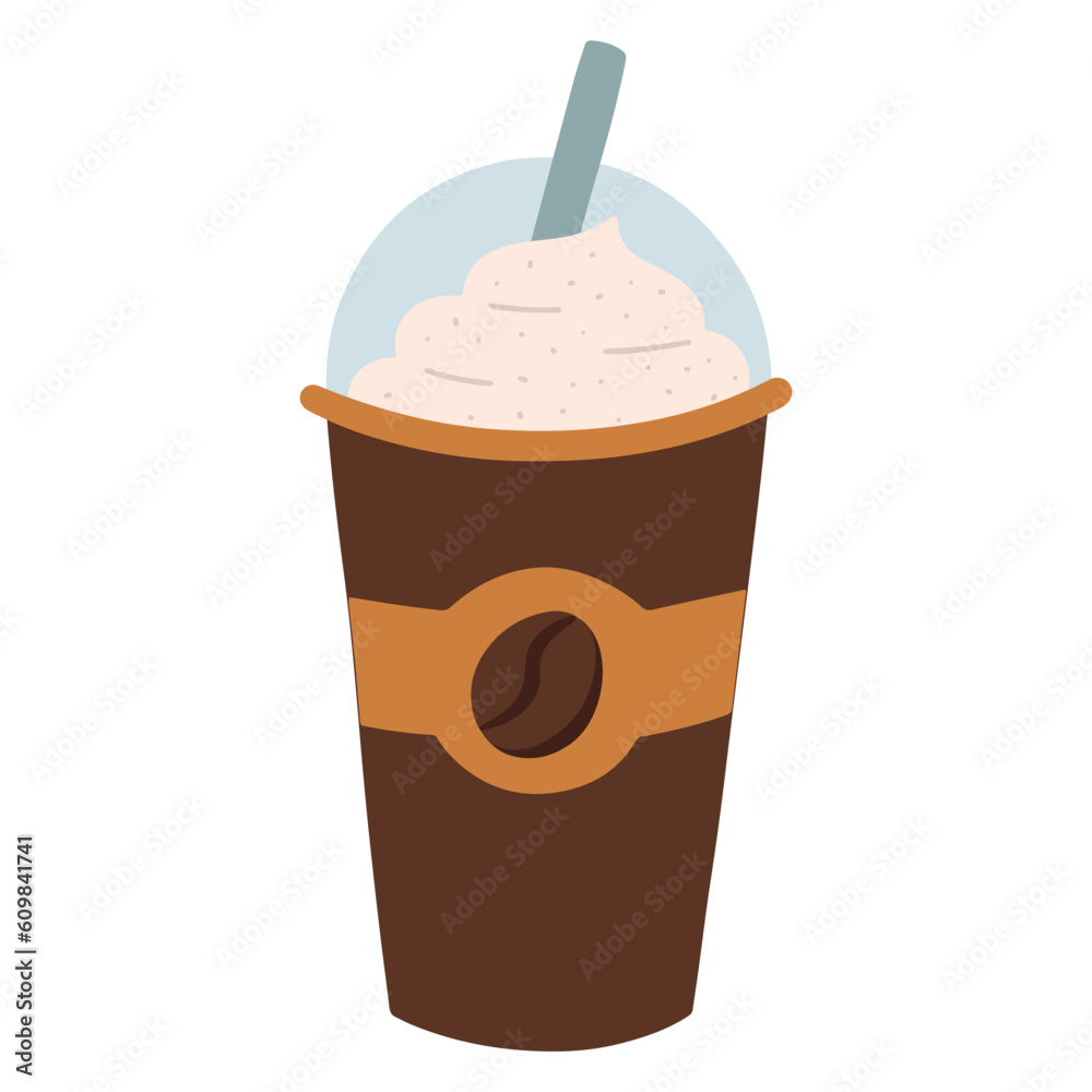 Coffee frappe illustration Coffee frappe illustration