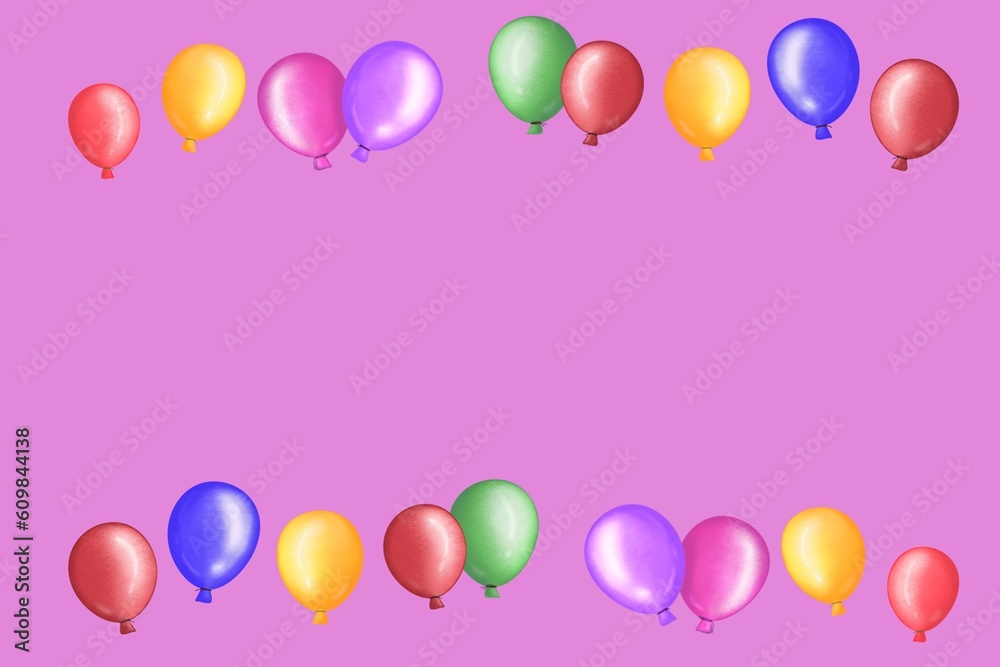 Pink frame balloons