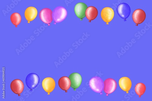Purple frame balloons