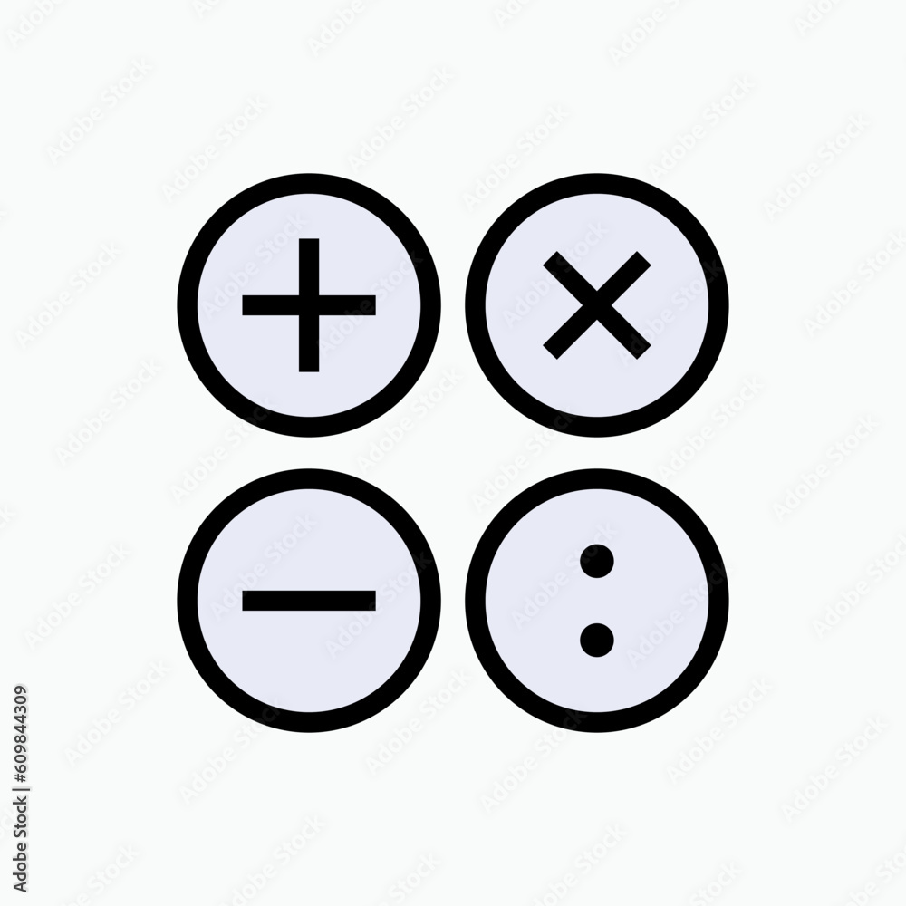 Fototapeta premium Accountant Icon. Calculation Element, Sign and Symbol - Vector. 